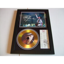 prince signed disc display