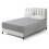 (Grey) Fitted Bed Sheets 25CM Deep Double Size Bed Sheets 1