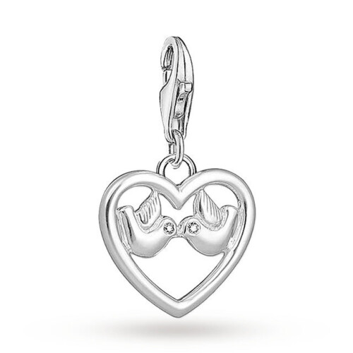 Thomas Sabo Thomas Sabo Silver Heart With Doves Charm 1383-051-14
