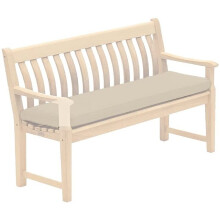 (Sand, 4 Seater Cushion Pads ) OUTDOOR SEATER BENCH PAD WATERPROOF FABRIC GARDEN