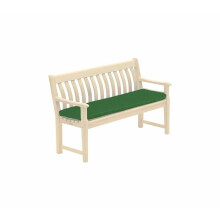 (Bottle Green , 2 Seater Cushion Pads ) OUTDOOR SEATER BENCH PAD WATERPROOF FABRIC GARDEN