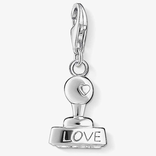 Thomas Sabo THOMAS SABO Silver Love Stamp Charm 1312-001-12