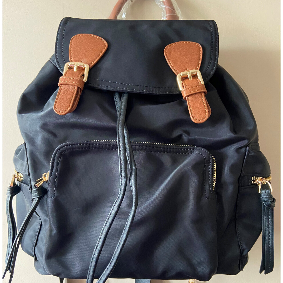 (Black) Fashion Rucksack Waterproof Backpack