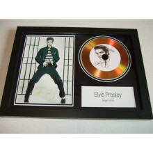 elvis signed disc display