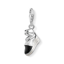 Thomas Sabo Sterling Silver Black Wedge Shoe Charm 1352-007-11