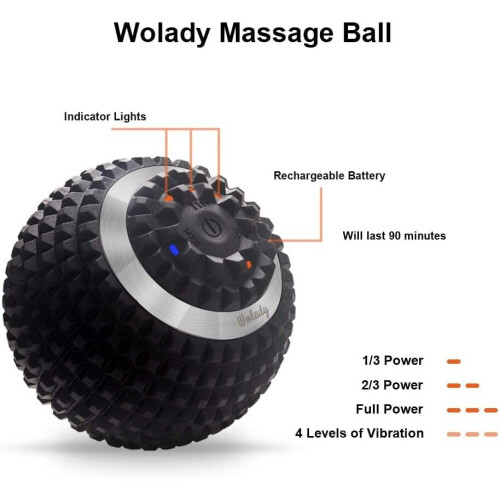 Massage Ball for Deep Tissue 4 Speed High Intensity Vibrating Massage 2