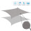 (3 x 5 m) Youngshion Rectangle Sun Shade Sail Canopy khaki 3