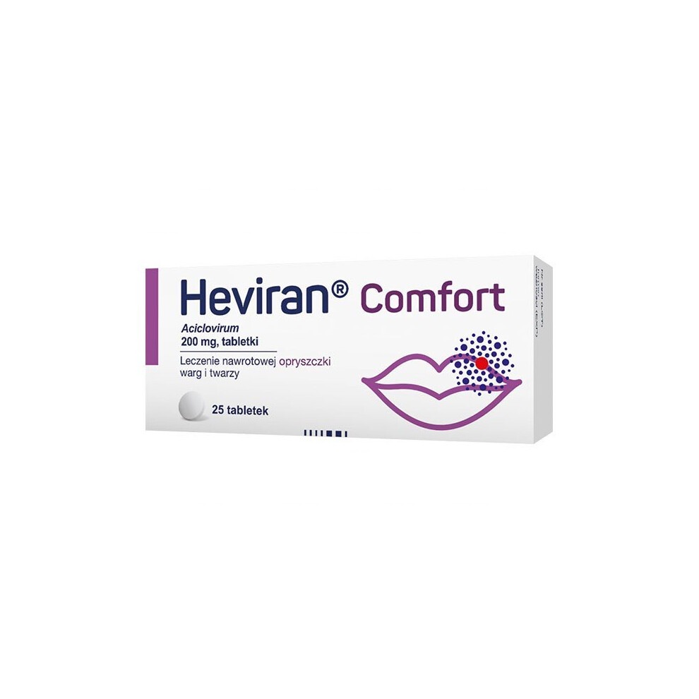 HEVIRAN COMFORT cold sore 25 tablets