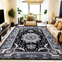 (Black - RADA RUG, 60 x 220 cm) Luxury Large Traditional Rugs Bedroom Living Room Floor Mats