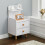 Living And Home (2 Drawer) Bedside Table Nightstand Cabinet Storage Unit with Drawer 1