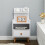 Living And Home (1 Drawer) Bedside Table Nightstand Cabinet Storage Unit with Drawer 2