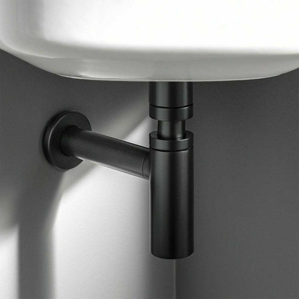 Universal Bathroom Basin Sink Bottle Trap Waste Premium Matte Black | Reen