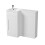 NES Home 900mm White Modern L Shape Left Hand Bathroom Basin Vanity Unit FP | Relovane 5