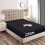(Black) King Fitted Bed Sheet 25CM Deep Mattress Fitted Sheet 2