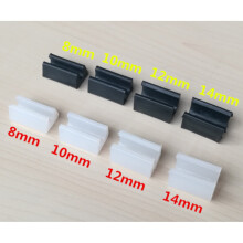 (8mm, Black) Chair Leg Glide Tube Cap Chair Foot U-shape Caps