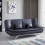 Living And Home Black Shell 3 Seater Recliner Sofa Bed with 2 Pillows 2