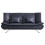 Living And Home Black Shell 3 Seater Recliner Sofa Bed with 2 Pillows 5