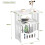 (46*30*50cm) Bedside Table Cabinet Side End Table Nightstand Storage Organizer Home Square 2