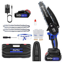 (with One Battery) Chainsaw 6-Inch Coldless Chainsaw Battery Powered Chainsaw Makita Compatible