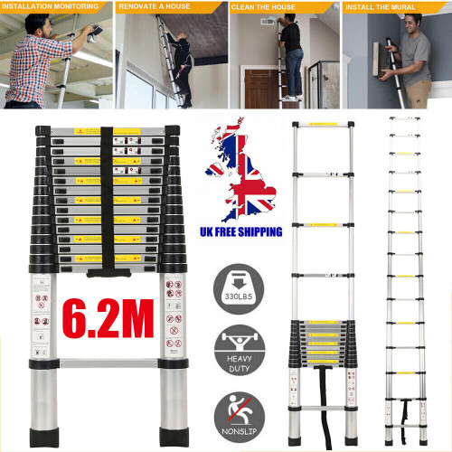Multi-Purpose Telescopic 6.2M Aluminium Telescopic Ladder Extendable