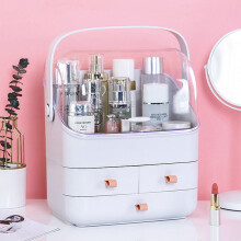 Portable Makeup Skin Care Storage Box Dustproof Travel Cosmetics Organizer Case