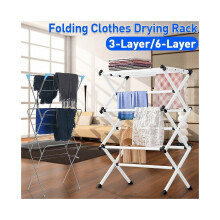 3 Tier Heavy Duty Clothes Airer Dryer Laundry Horse Drying Rack Indoor Outdoor