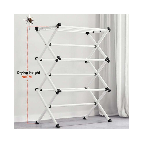 3 Tier Heavy Duty Clothes Airer Dryer Laundry Horse Drying Rack Indoor ...