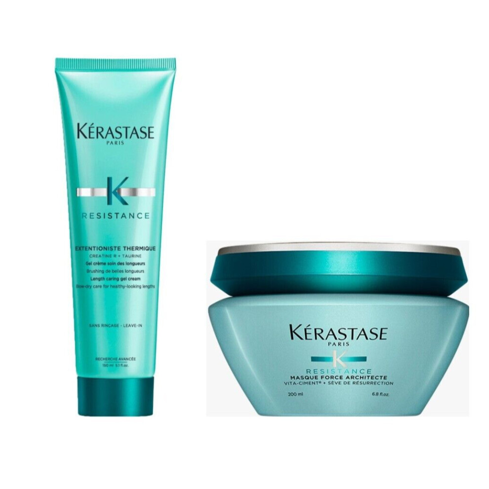 KERASTASE RESISTANCE EXTENTIONISTE THERMIQUE & MASK FORCE ARCHITECT