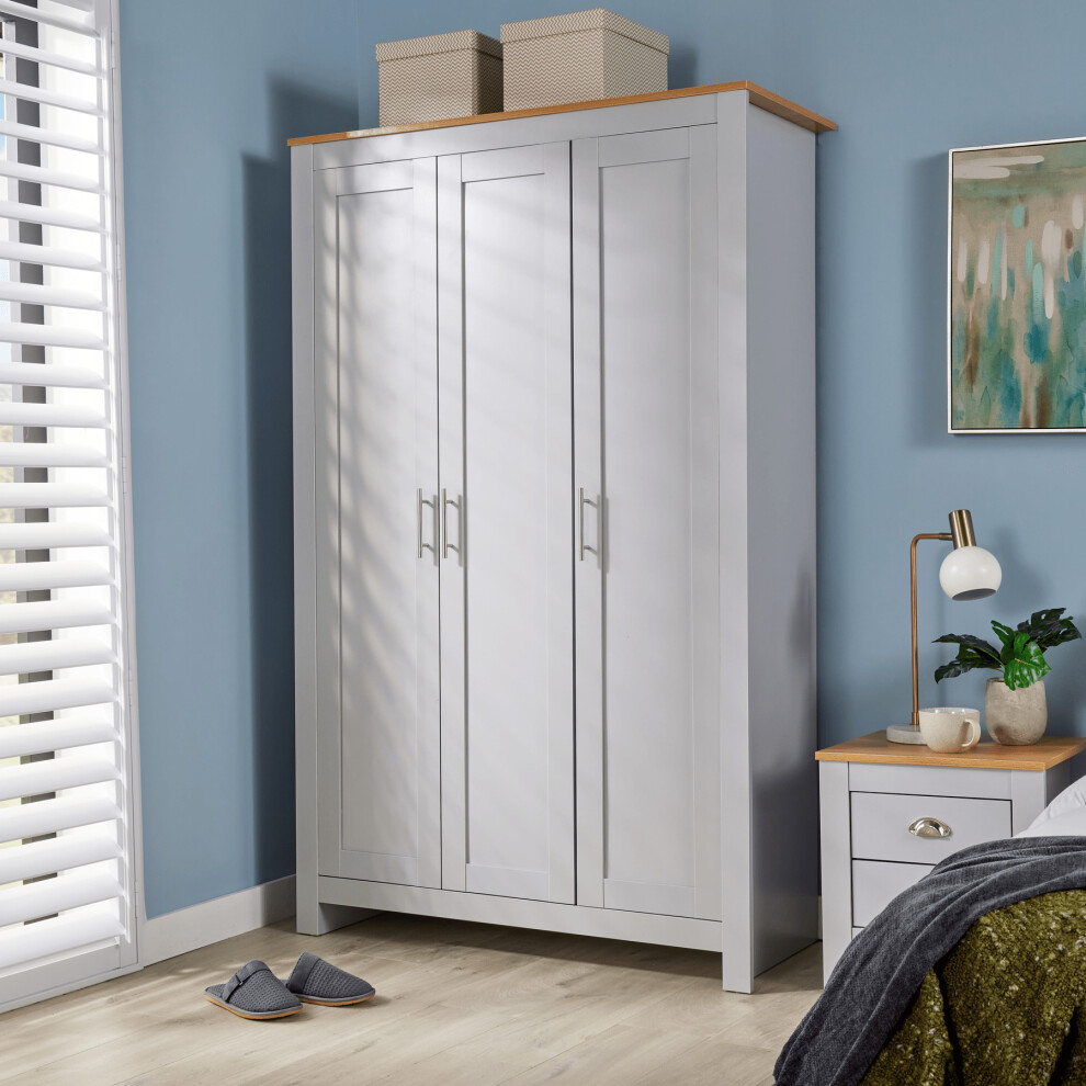 Camden 3 Door Bedroom Wardrobe Storage Unit