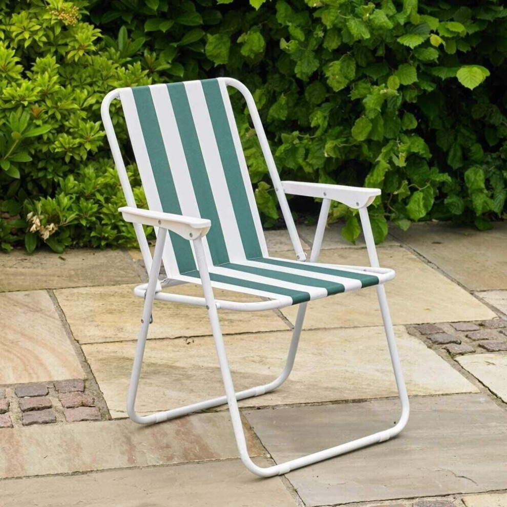Garden Patio Folding Spring Deck Chair Camping Beach Fishing Seat