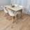 Rectangle Oak Effect Dining Table With 4 Cream Tulip Chairs Table Set 5