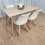 Rectangle Oak Effect Dining Table With 4 Cream Tulip Chairs Table Set 1