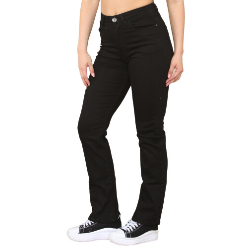 Ze Enzo (10, Black) Enzo Womens Bootcut Jeans