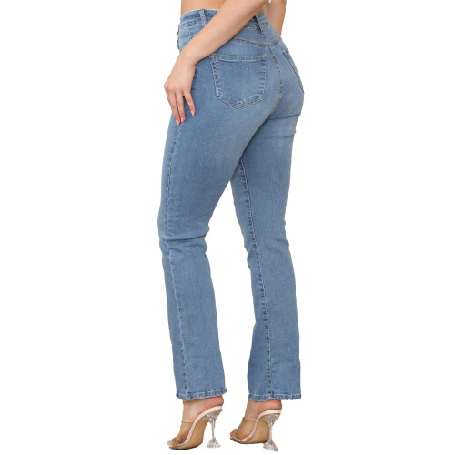 Ze Enzo (12, Light Blue) Enzo Womens Bootcut Jeans 2