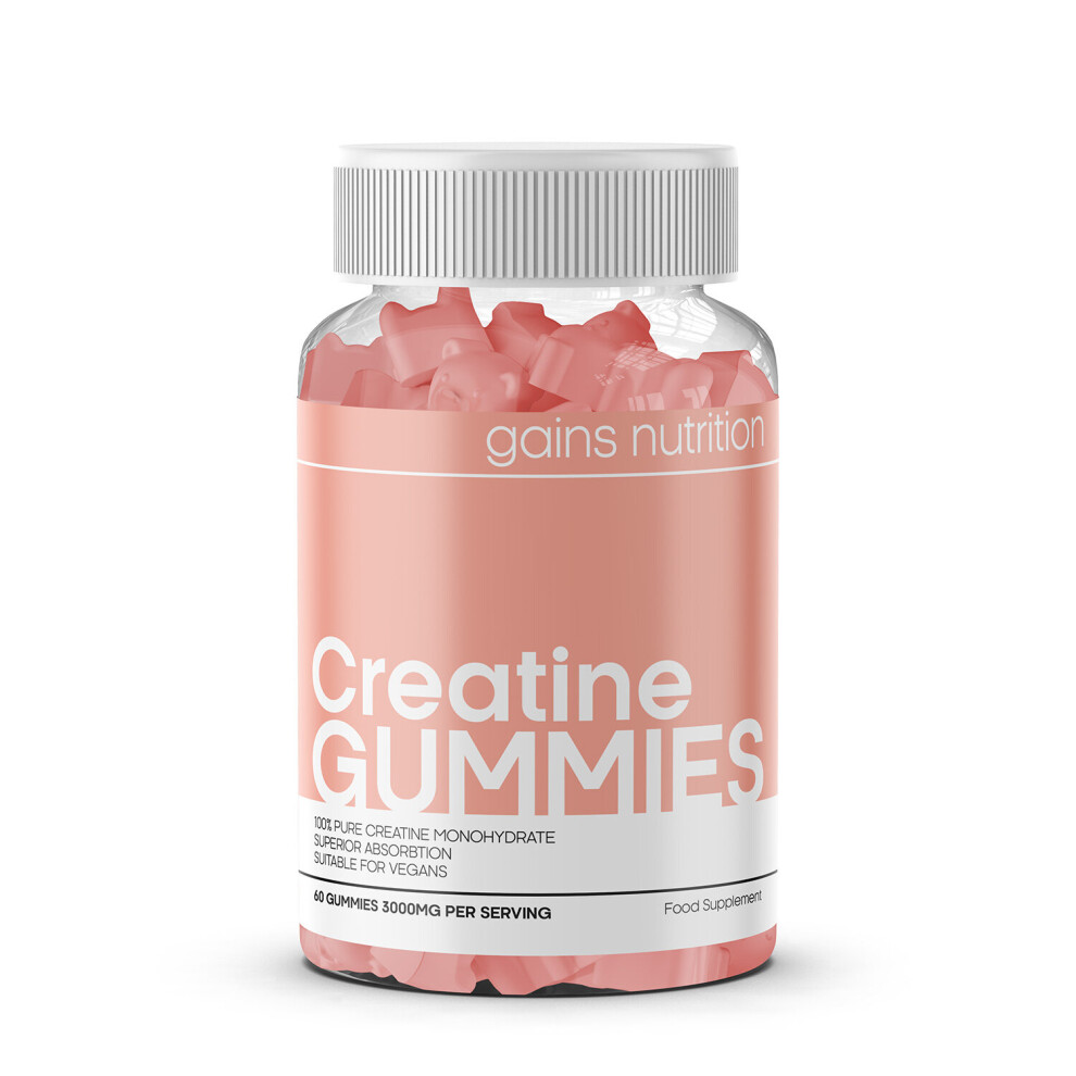 Creatine Gummies, 3 Grams per serving  (1 Months Supply) - Peach Flovour 