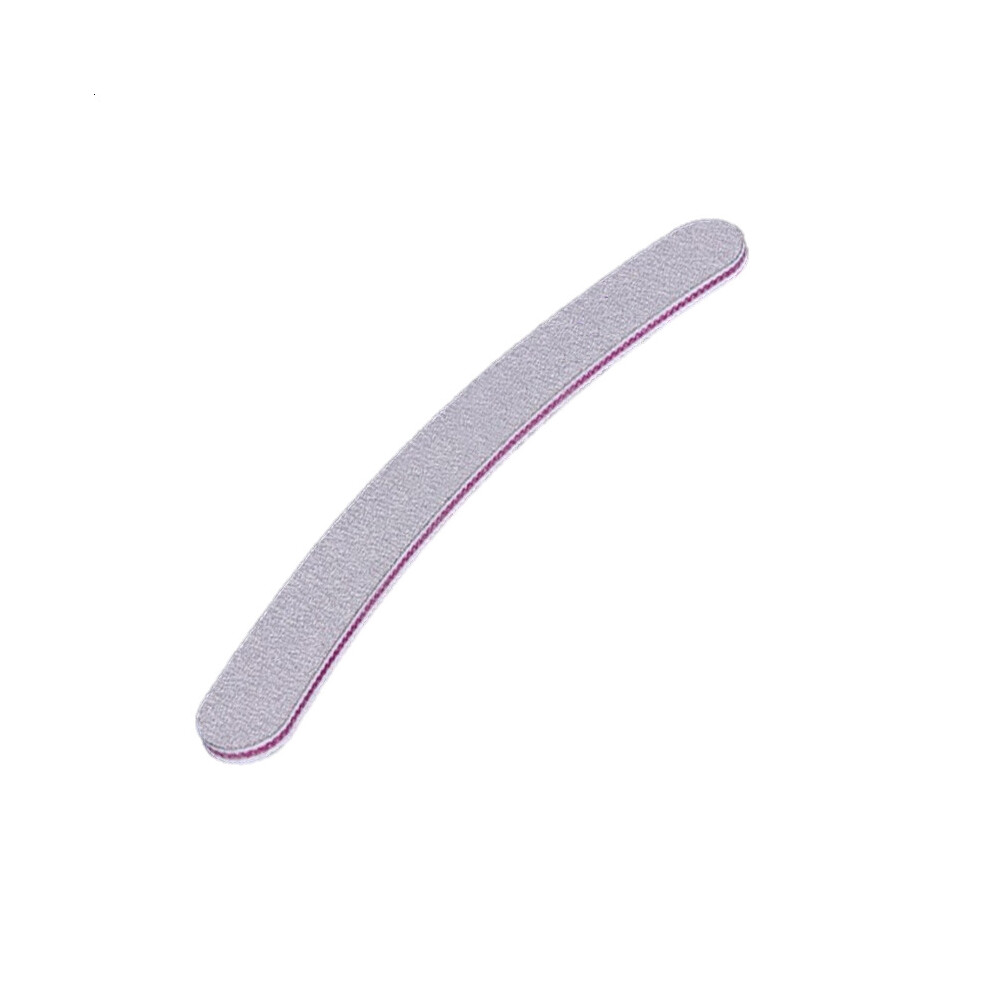 (Curved, 5 x Nail File) Double Sided 100/180 Grit Manicure Nail Files
