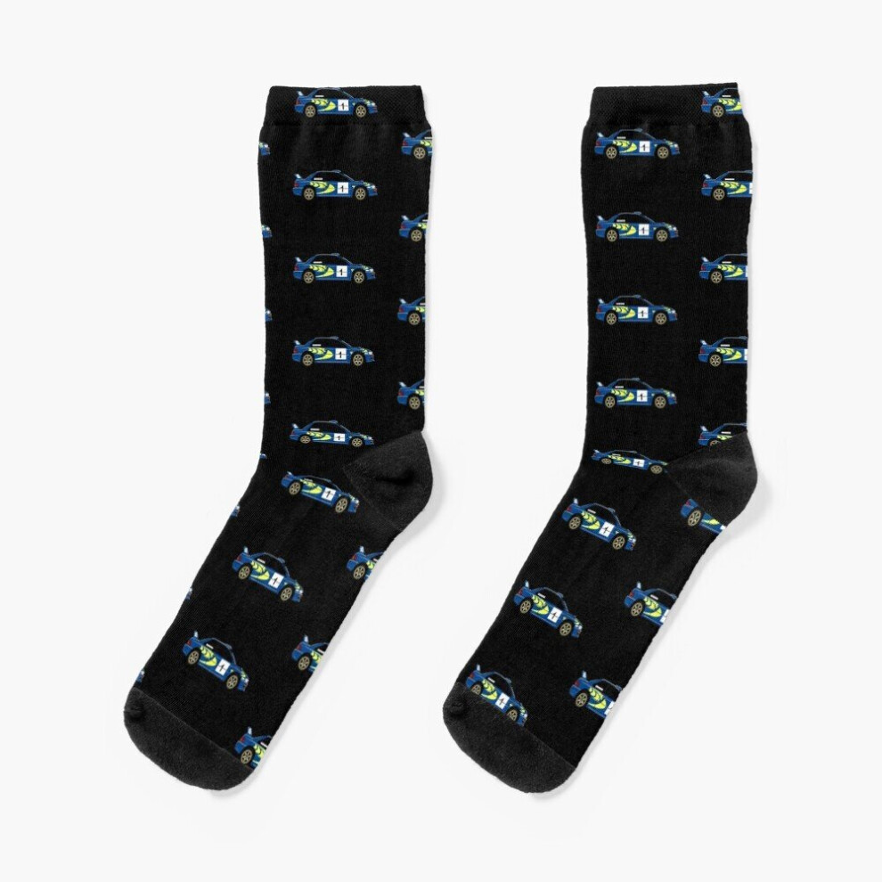 Dress Socks Impreza WRC Rally Car Novelty Fancy Crazy Pattern Crew Casual for Men Women