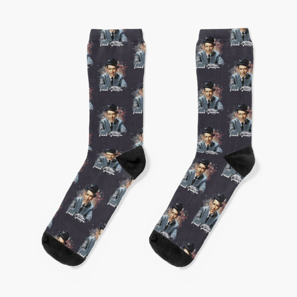 Dress Socks Frank Sinatra Music Frank Sinatra Novelty Fancy Crazy Pattern Crew Casual for Men Women