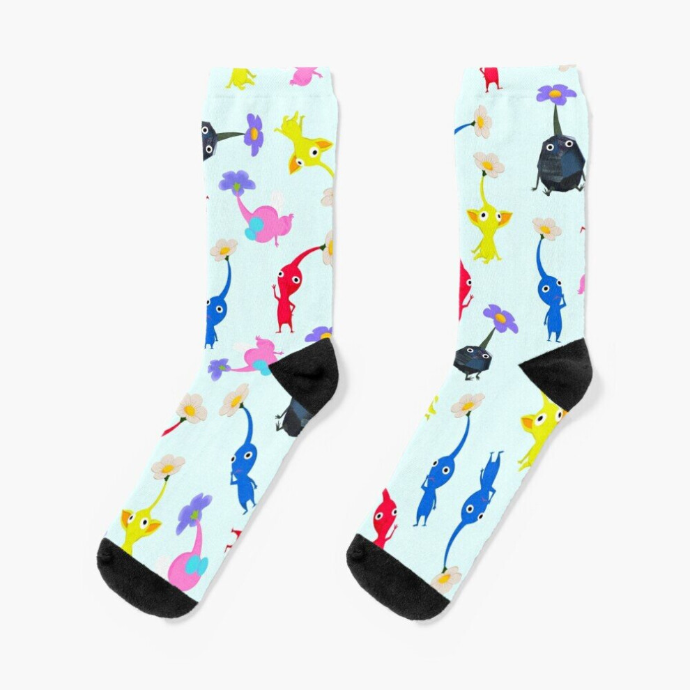 Dress Socks Pikmin Novelty Fancy Crazy Pattern Crew Casual for Men Women