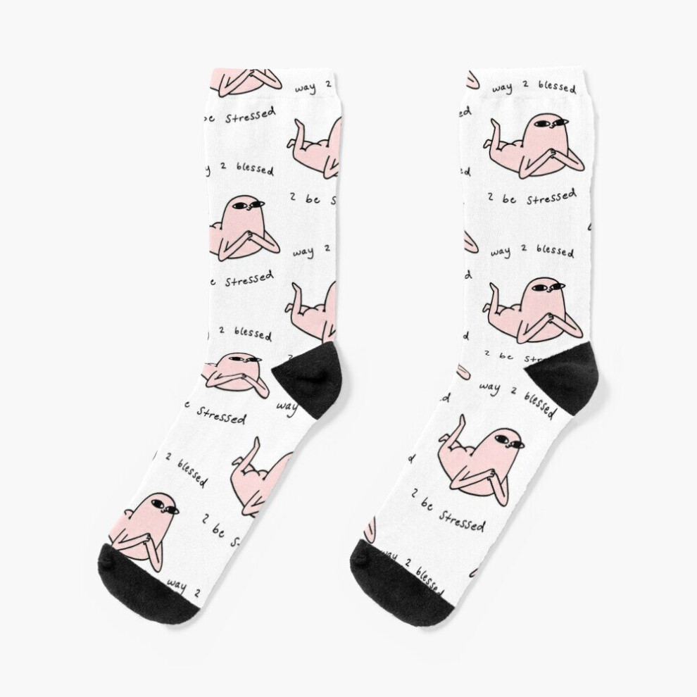 Dress Socks Ketnipz is Blessed Novelty Fancy Crazy Pattern Crew Casual for Men Women-image-OPC-PBY9QBH-NEW