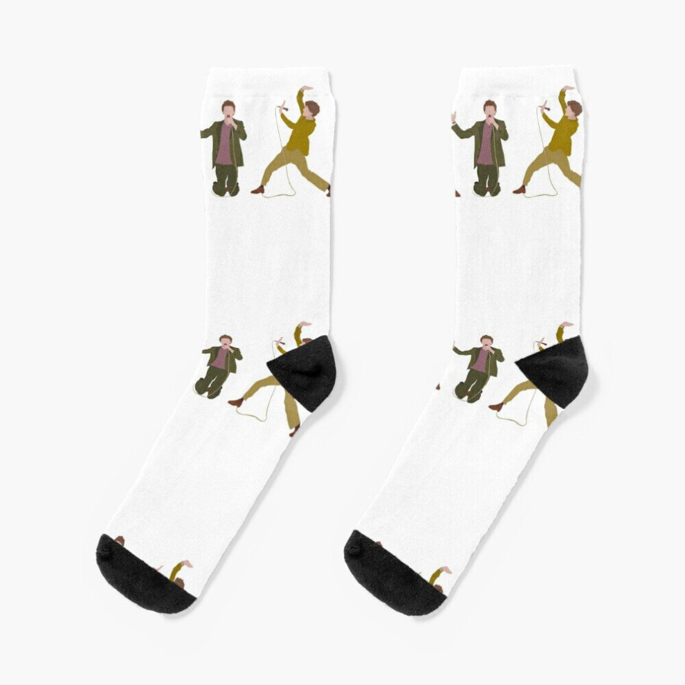 Dress Socks James Acaster Novelty Fancy Crazy Pattern Crew Casual for Men Women-image-OPC-PBY9Q98-NEW