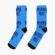 Dress Socks Mamma Mia Novelty Fancy Crazy Pattern Crew Casual for Men Women