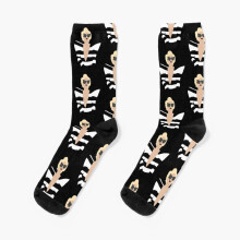 Lady Gaga Telephone Novelty Socks - Unisex One-Size 3D-Printed Crazy Pattern Crew Dress Socks for Men & Women