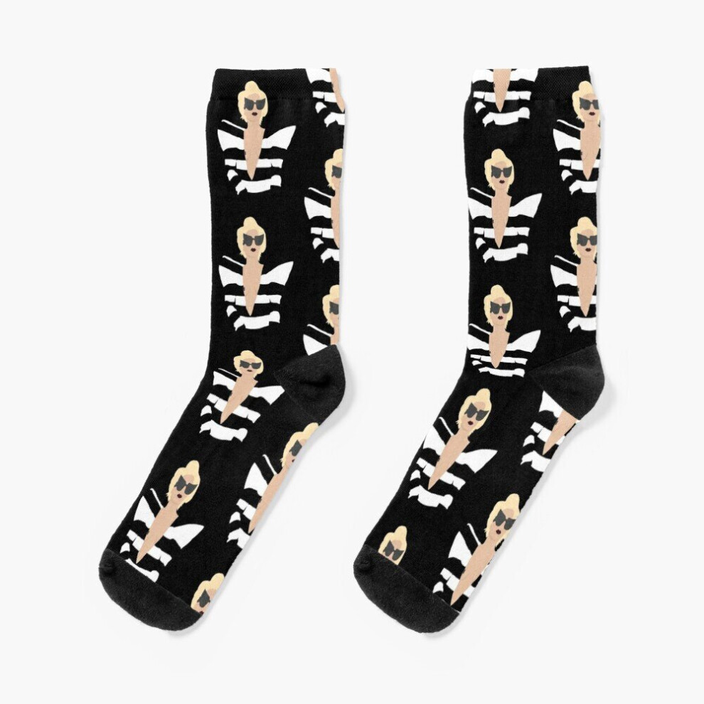 Dress Socks Lady Gaga Telephone Novelty Fancy Crazy Pattern Crew Casual for Men Women