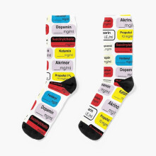 Unisex Novelty Dress Socks - Crazy Pattern 3D Printed Crew Socks for Men & Women, One Size Fits All, Cushioned Comfort