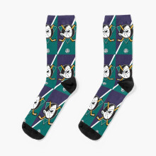 Dress Socks Mighty Ducks Novelty Fancy Crazy Pattern Crew Casual for Men Women