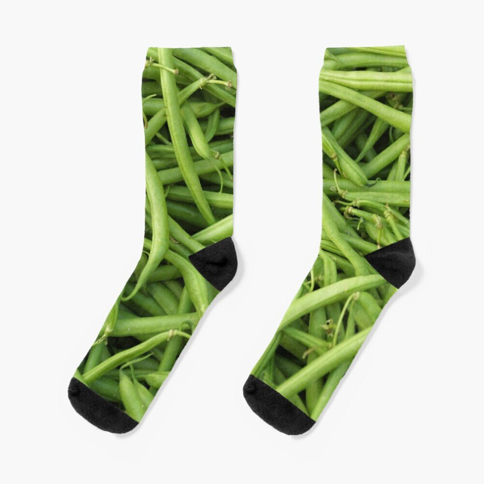 Dress Socks Green Beans Novelty Fancy Crazy Pattern Crew Casual for Men Women