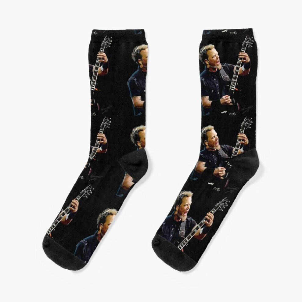 Dress Socks Metallica Designs Newer Gets Old Novelty Fancy Crazy Pattern Crew Casual for Men Women