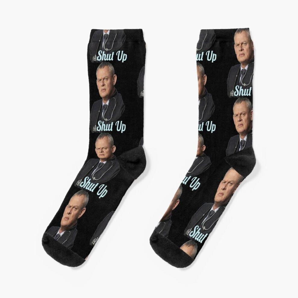 Famgem Dress Socks Martin Ellingham Novelty Fancy Crazy Pattern Crew Casual For Men Women