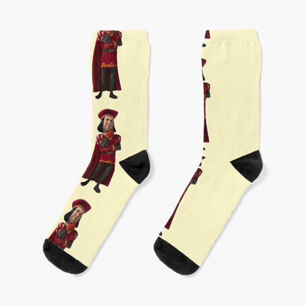 Dress Socks Lord Farquaad Novelty Fancy Crazy Pattern Crew Casual for Men Women